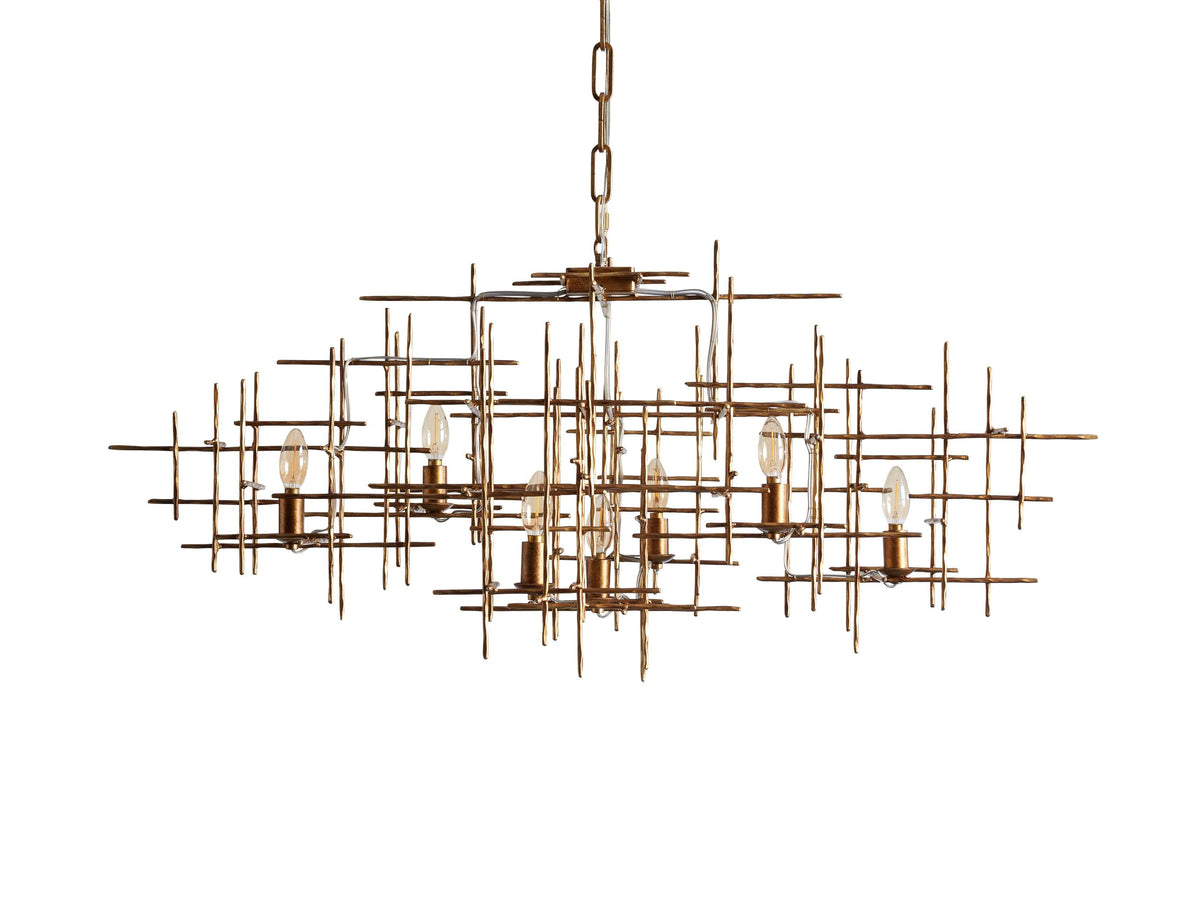 Fritz Handcrafted Vintage Linear Chandelier