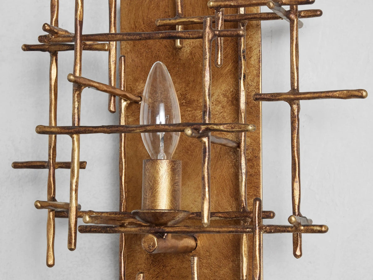 Fritz Sculpted Vintage Wall Light
