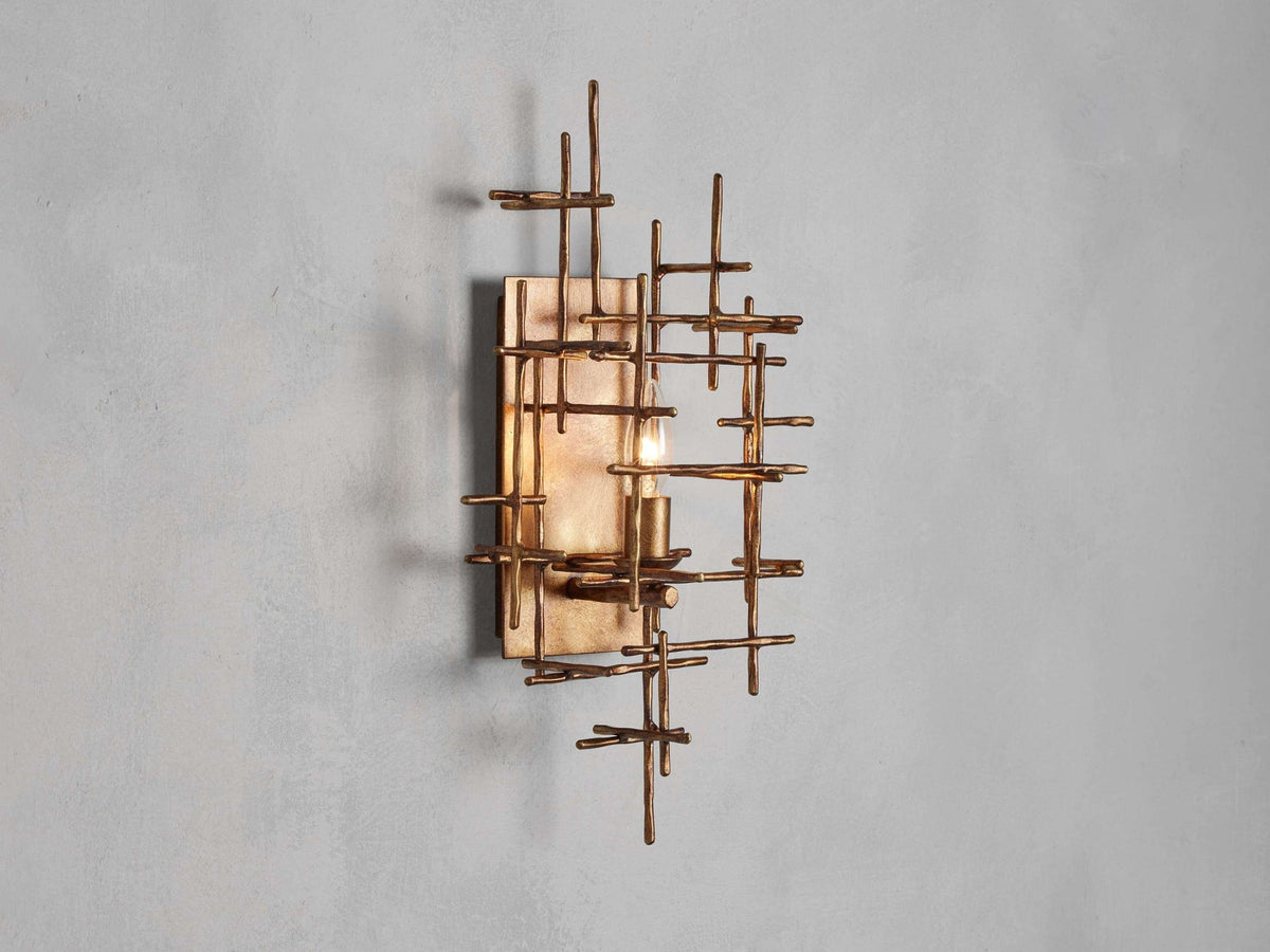 Fritz Sculpted Vintage Wall Light