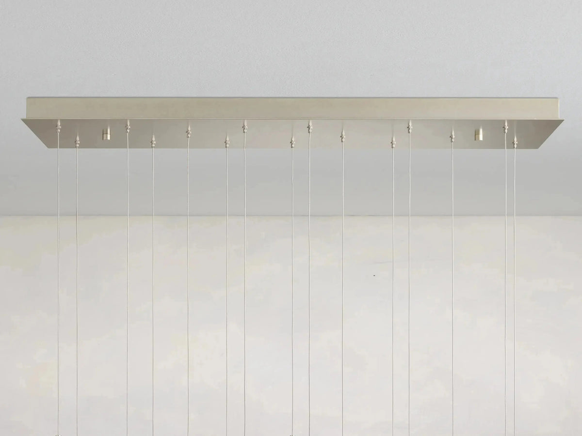 Gianna Selenite Cascade Rectangular Chandelier