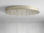 Gianna Selenite Cascade Round Chandelier