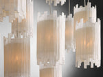 Gianna Selenite Cascade Round Chandelier