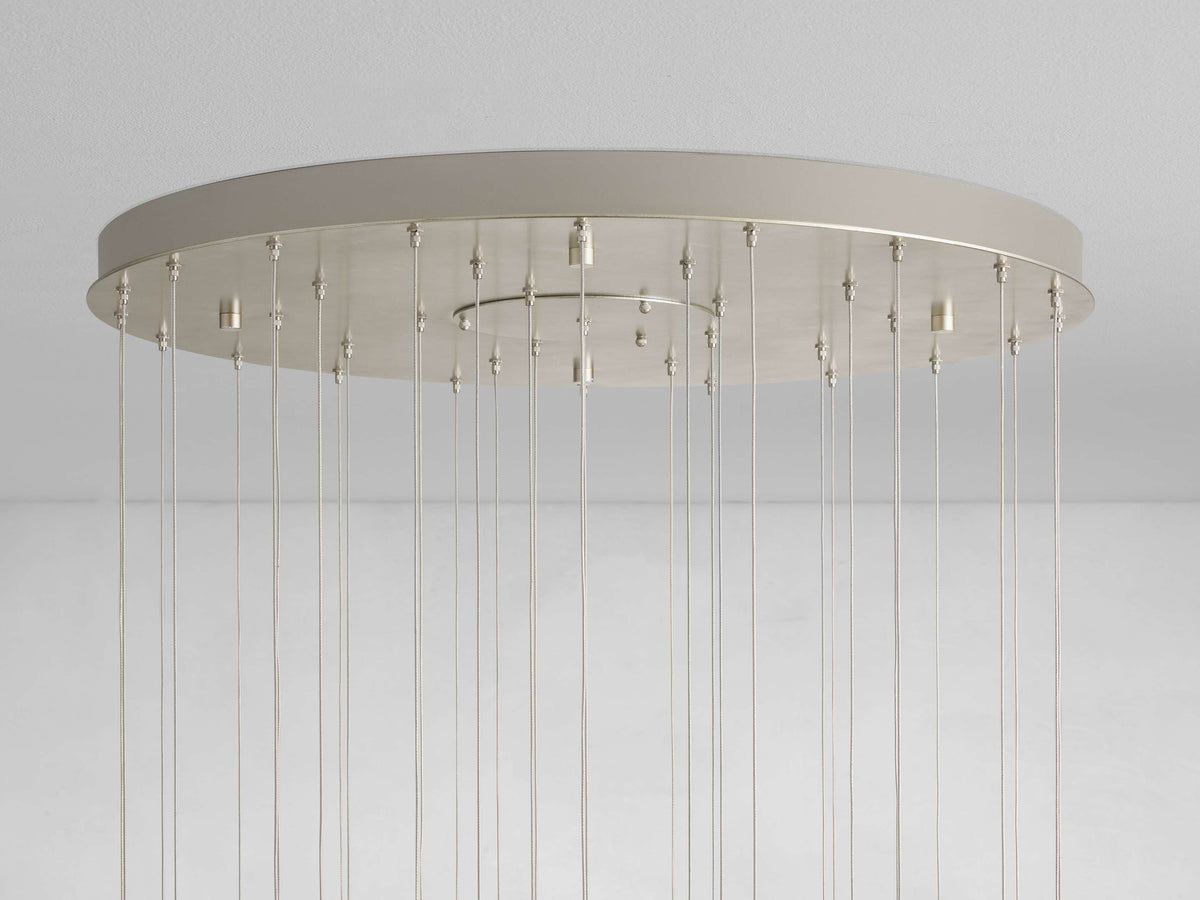 Gianna Selenite Cascade Round Chandelier