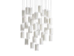 Gianna Selenite Cascade Round Chandelier