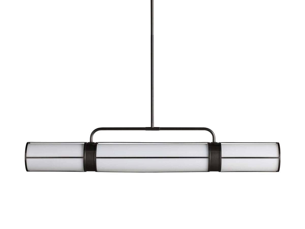 Remming Sculpted Glass Linear Chandelier