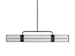 Remming Sculpted Glass Linear Chandelier