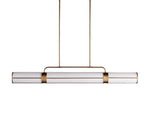 Remming Sculpted Glass Linear Chandelier
