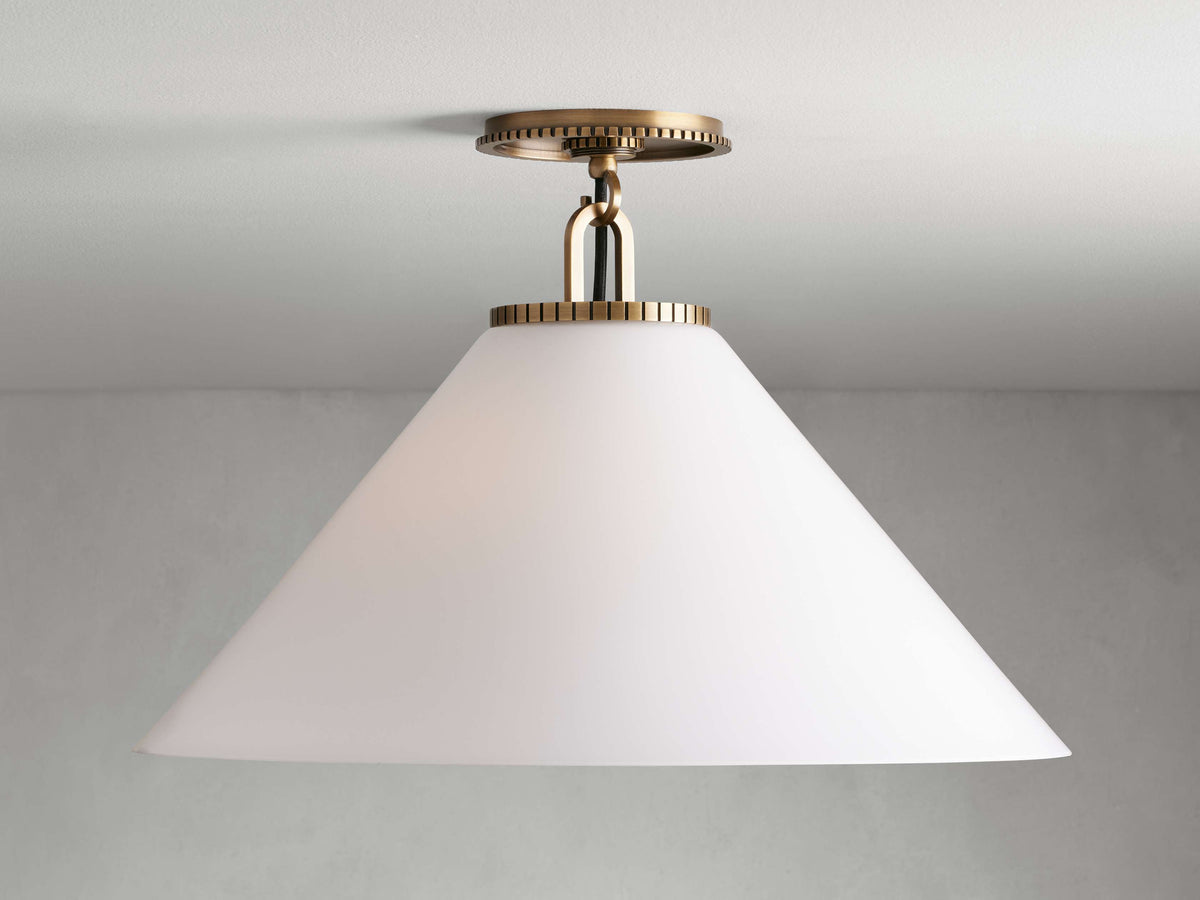 Wescott Modern Cone Flush Mount