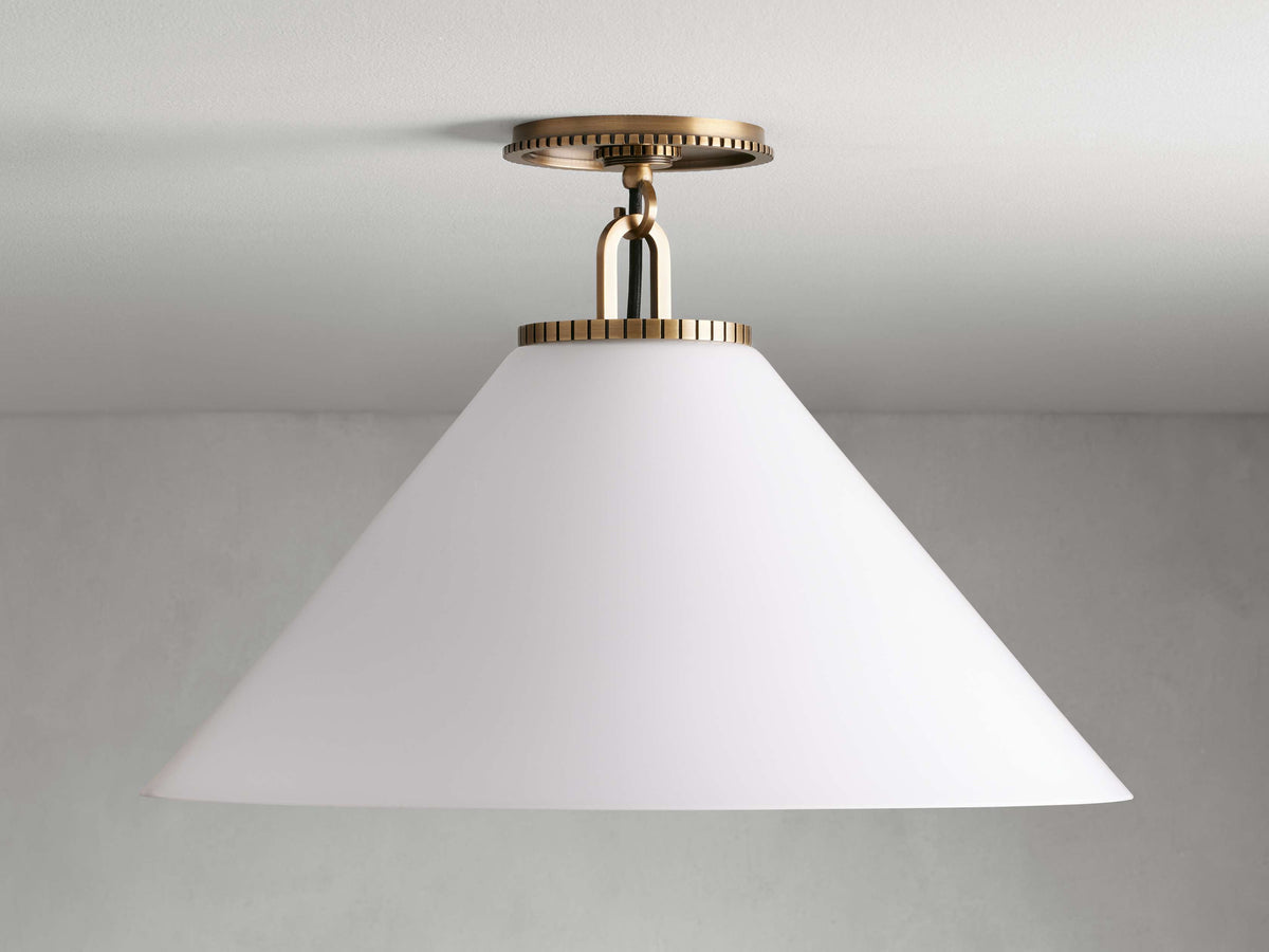 Wescott Modern Cone Flush Mount