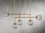 Sayre Ribbed Glass Linear Chandelier