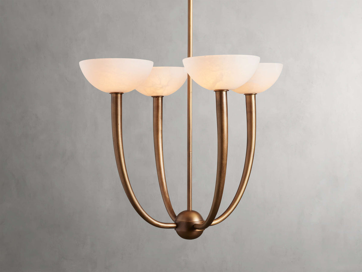 Saguaro Alabaster Patina Chandelier