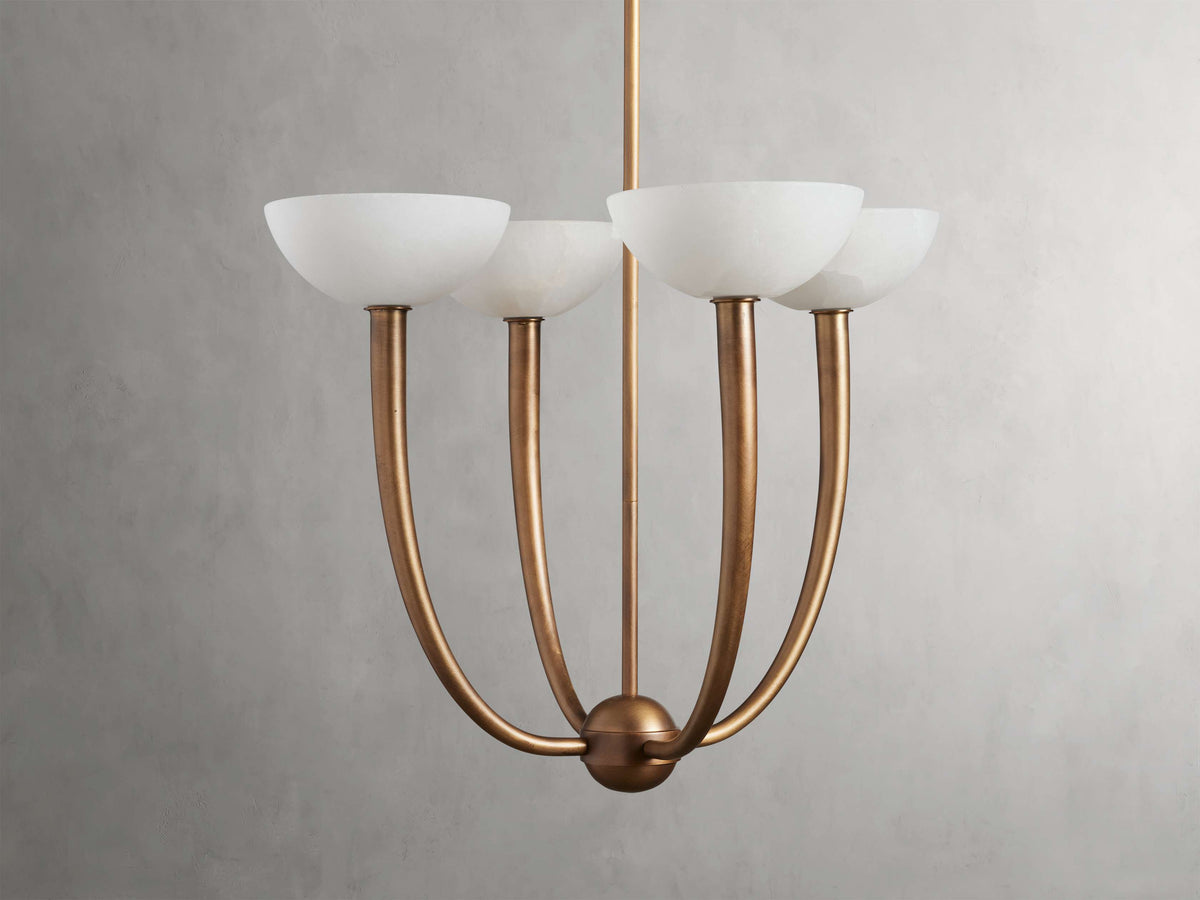 Saguaro Alabaster Patina Chandelier