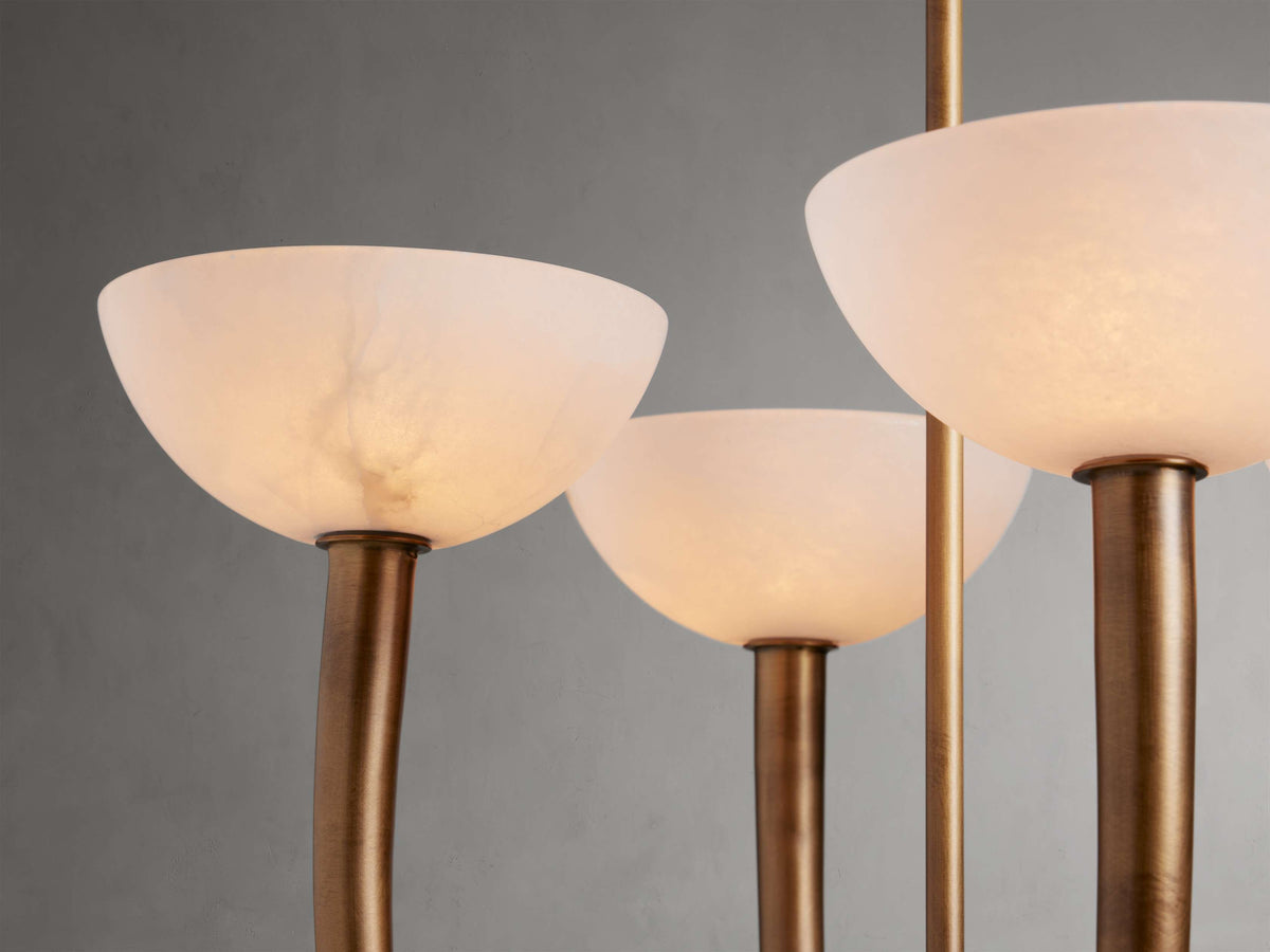 Saguaro Alabaster Patina Chandelier