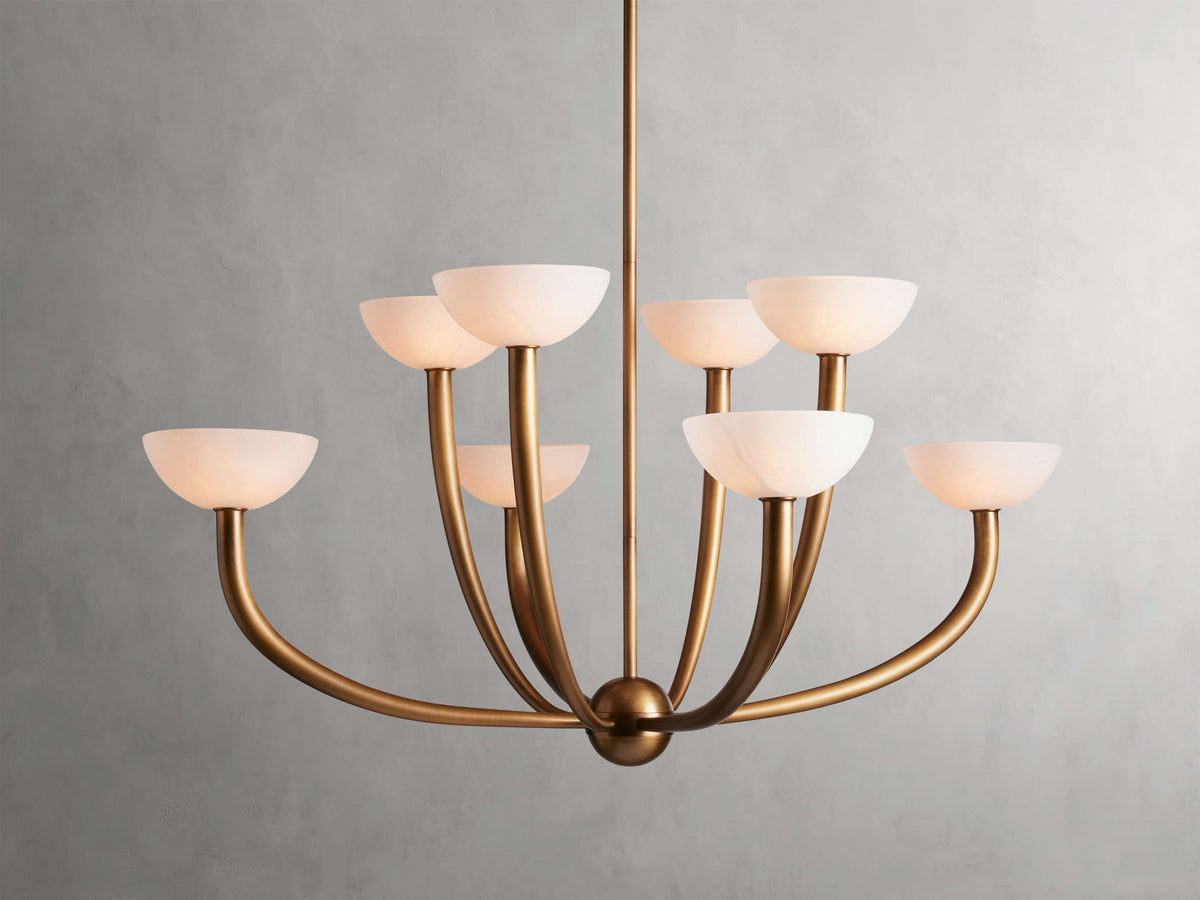 Saguaro Alabaster Patina Chandelier