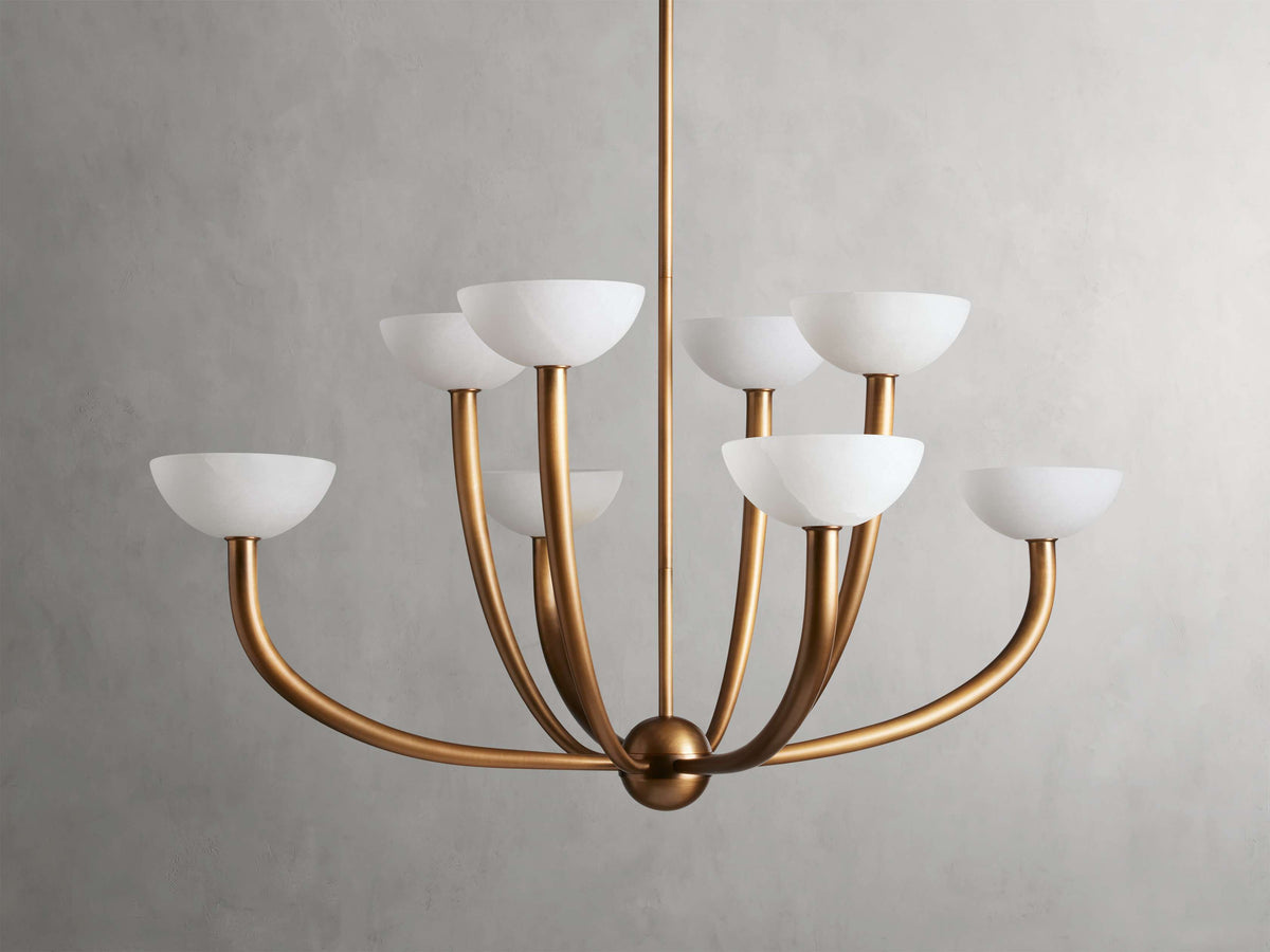Saguaro Alabaster Patina Chandelier