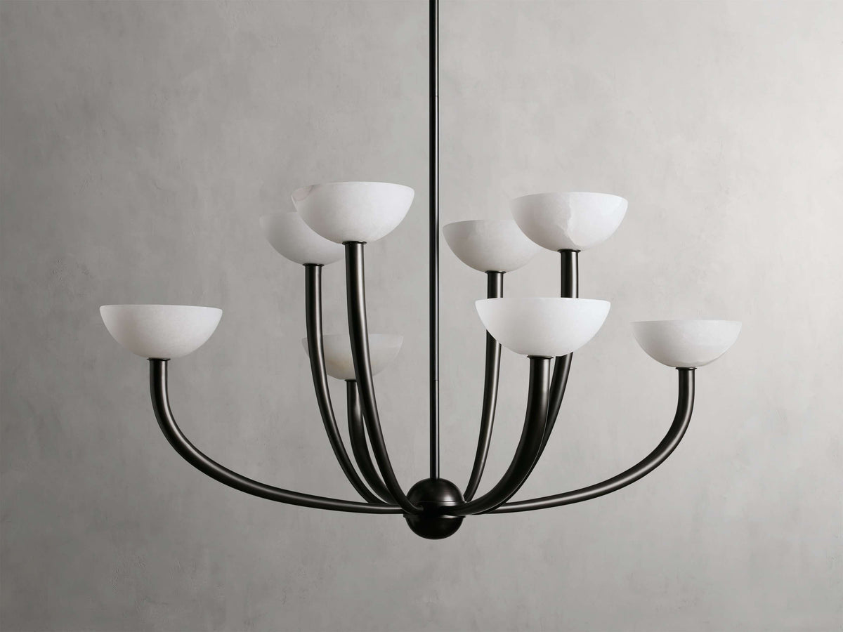 Saguaro Alabaster Patina Chandelier