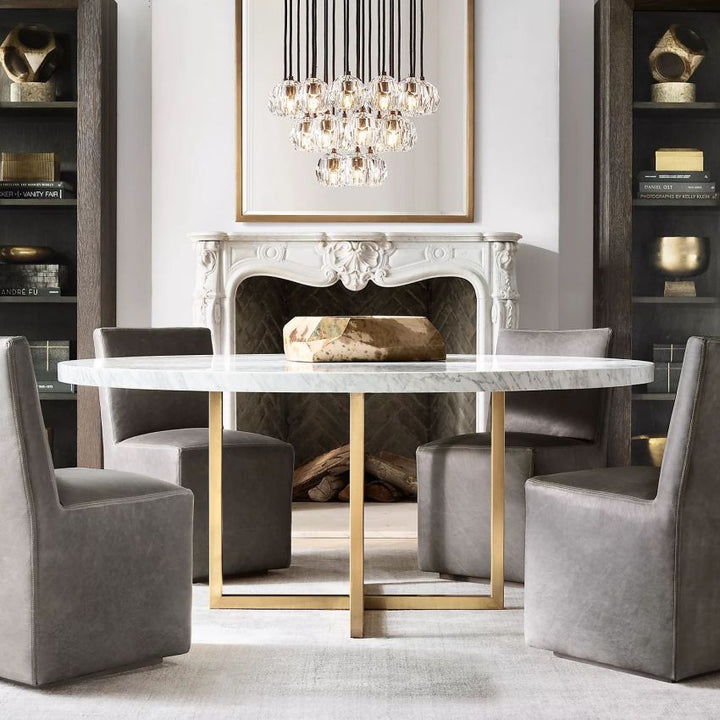 Boule De Crystal Round Chandelier 40"