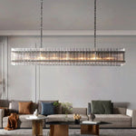 San Marco Vintage Glass Rectangle Chandelier 72"