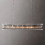 San Marco Vintage Glass Rectangle Chandelier 72"