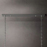 San Marco Vintage Glass Rectangle Chandelier 72"