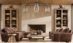 Fulcrum Blown Glass Round Chandelier 73"
