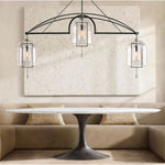 Fulcrum Blown Glass Round Chandelier 73"
