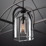 Fulcrum Blown Glass Round Chandelier 73"