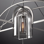 Fulcrum Blown Glass Round Chandelier 73"