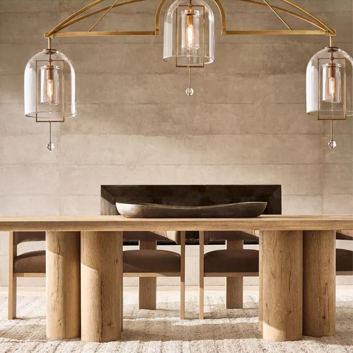 Fulcrum Blown Glass Linear Chandelier 85"