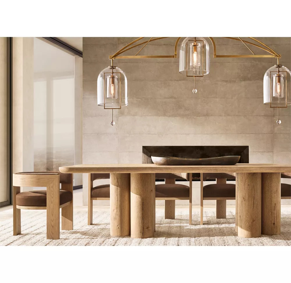 Fulcrum Blown Glass Linear Chandelier 61"