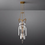 Fulcrum Blown Glass Linear Chandelier 61"