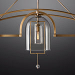 Fulcrum Blown Glass Linear Chandelier 61"