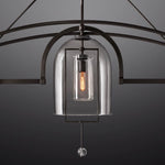 Fulcrum Blown Glass Linear Chandelier 61"