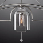 Fulcrum Blown Glass Linear Chandelier 61"
