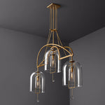Fulcrum Blown Glass Linear Chandelier 85"