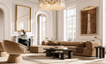 Lattice Clear Glass Round Chandelier 48"
