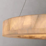 Rivage Veined Alabaster Round Chandelier 31"