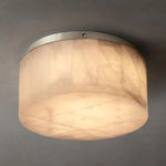 Rivage Veined Alabaster Round Flush Mount