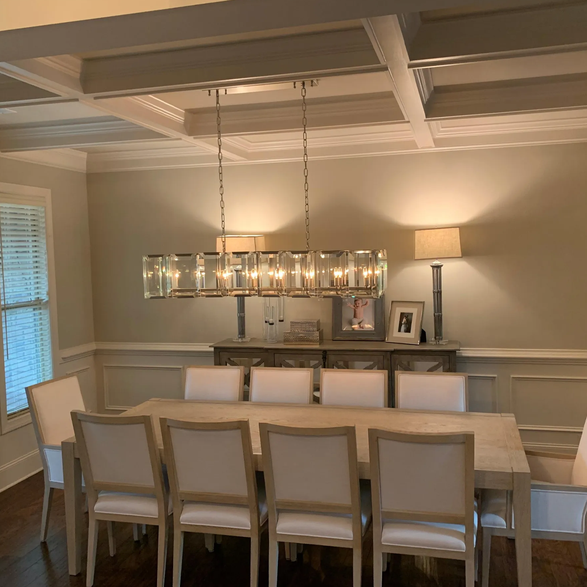 Harlow Faceted Crystal Rectangle Chandelier 74"