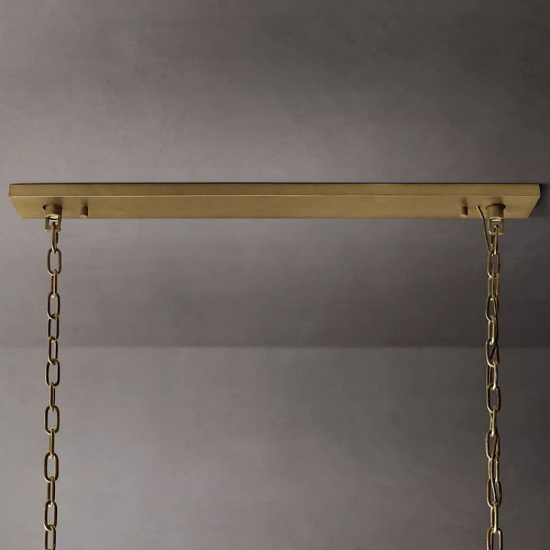 Harlow Faceted Crystal Rectangle Chandelier 54"