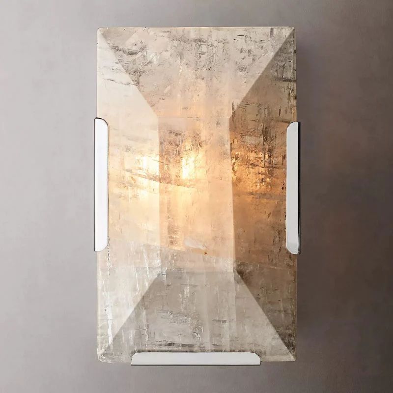 Harlow Faceted Calcite Wall Sconce
