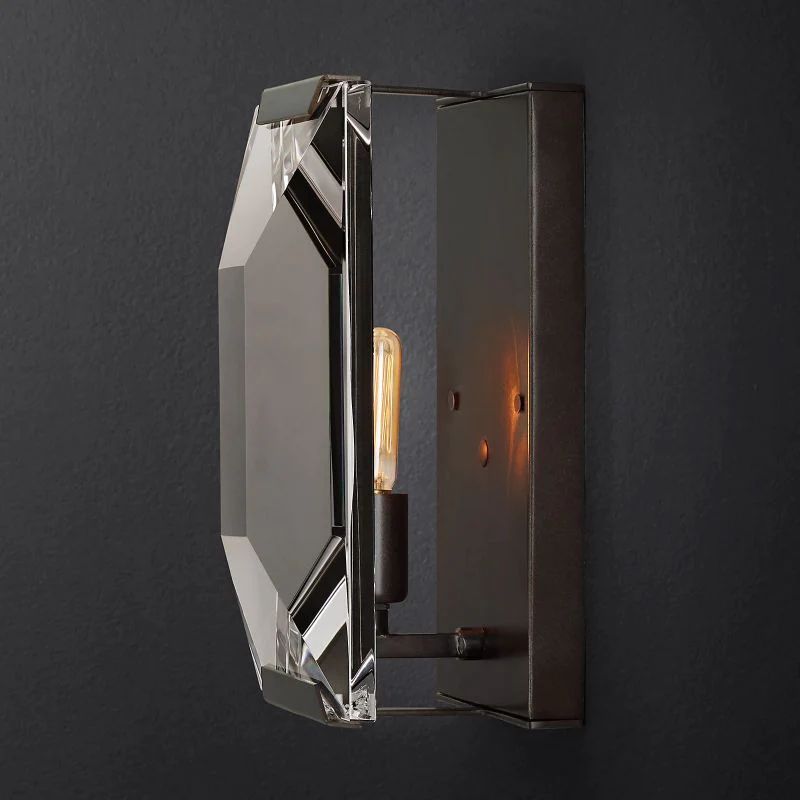 Harlow Faceted Crystal Wall Sconce