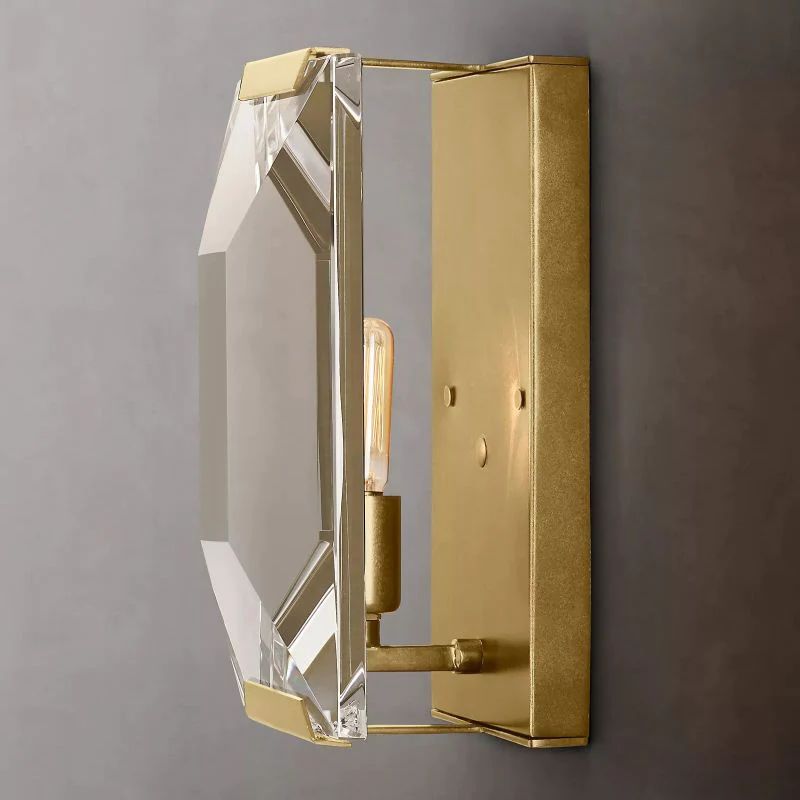 Harlow Faceted Crystal Wall Sconce