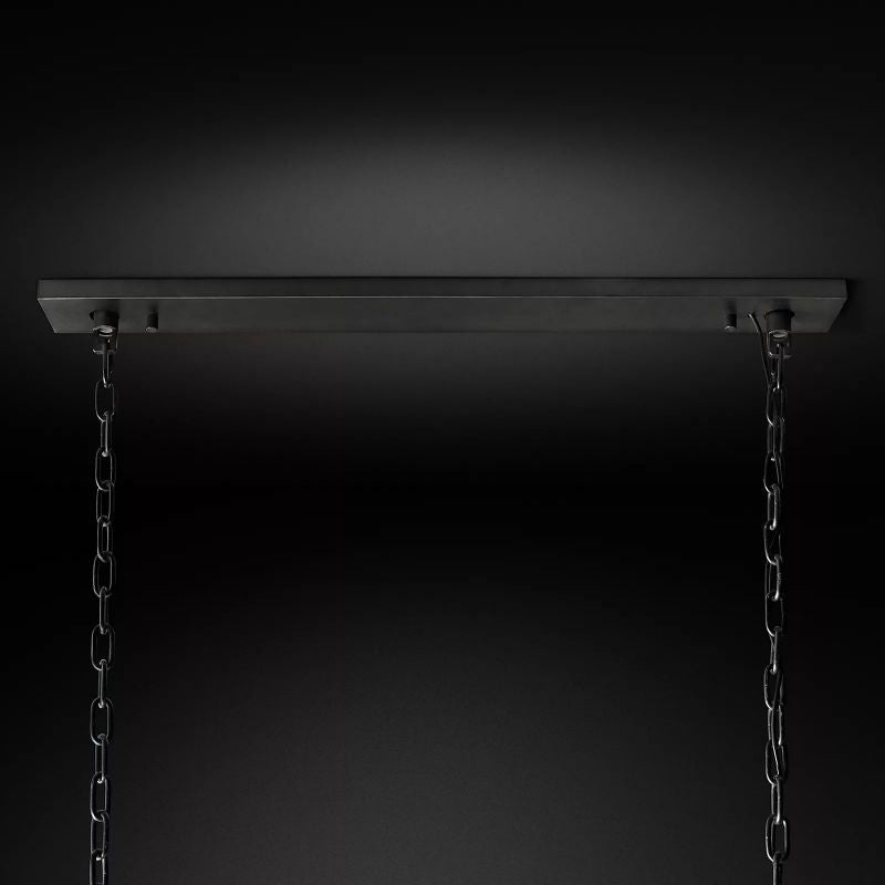 Harlow Faceted Calcite Rectangle Chandelier 42"