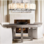 Harlow Faceted Calcite Round Chandelier 43"