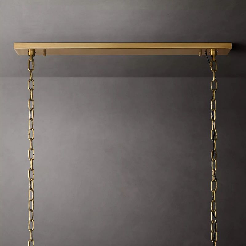 Harlow Faceted Calcite Rectangle Chandelier 42"