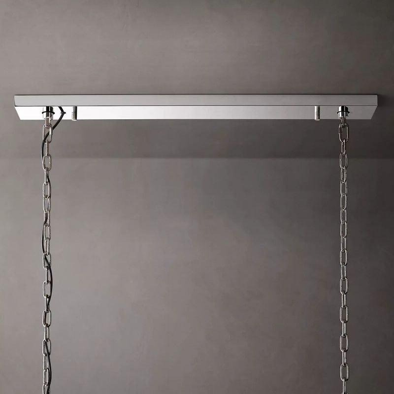 Harlow Faceted Calcite Rectangle Chandelier 42"