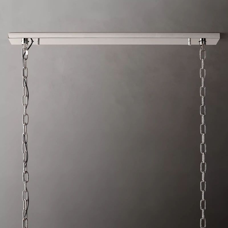 Harlow Faceted Crystal Rectangle Chandelier 54"