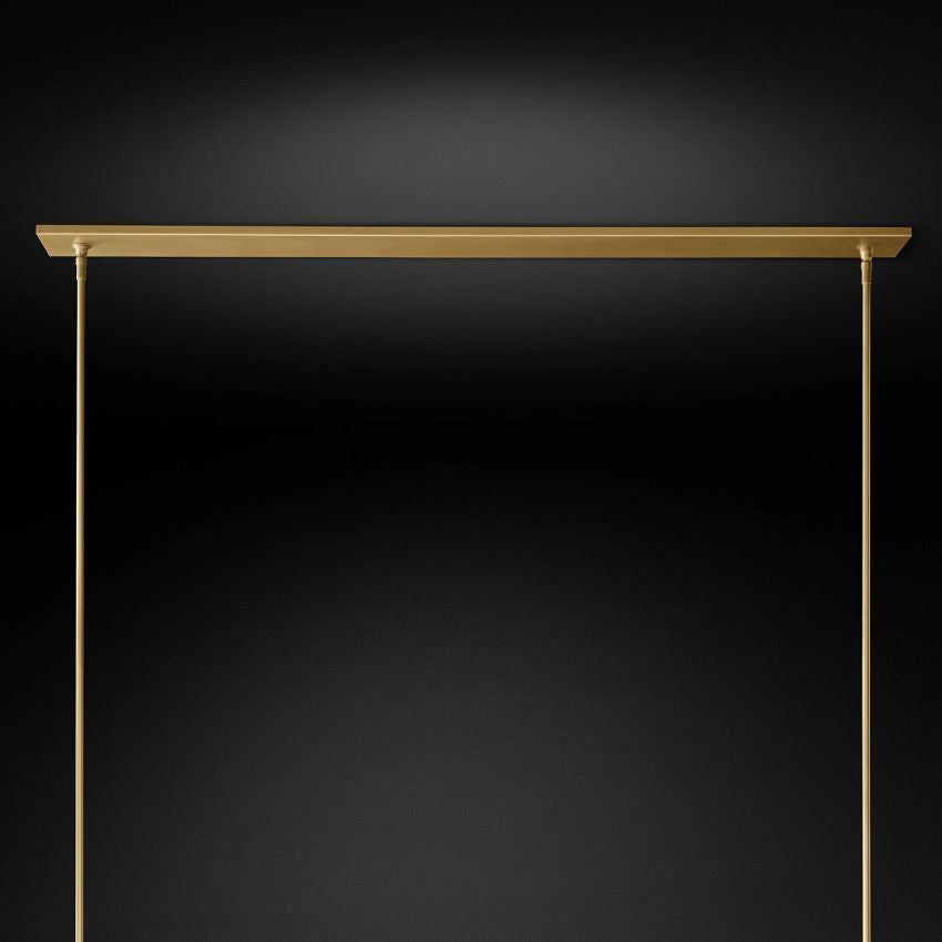 Ravelle Luxe Glass Linear Chandelier 73"