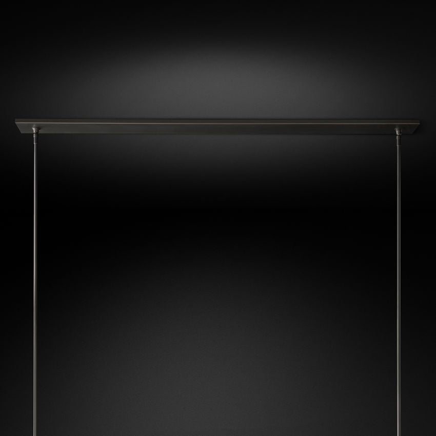 Ravelle Luxe Glass Linear Chandelier 73"